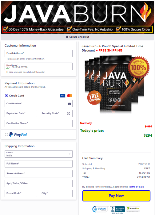 java burn